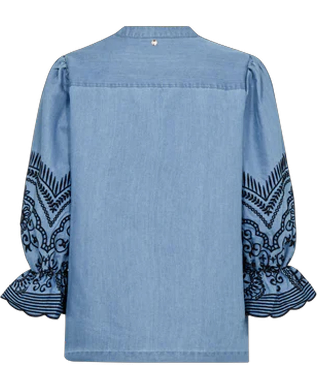 Stomin Embroidered Shirt - Light Blue