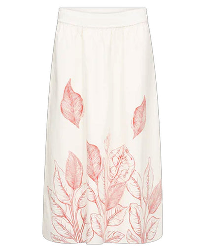 Tessan Monochrome Skirt - Ecru