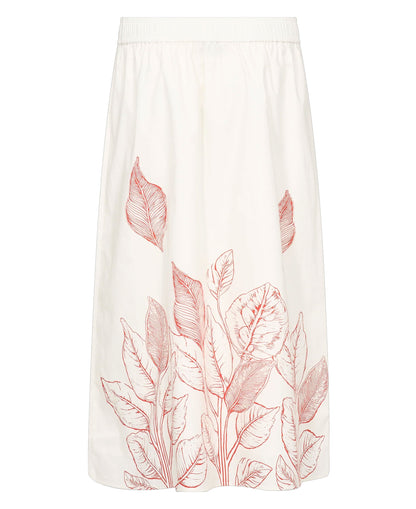 Tessan Monochrome Skirt - Ecru