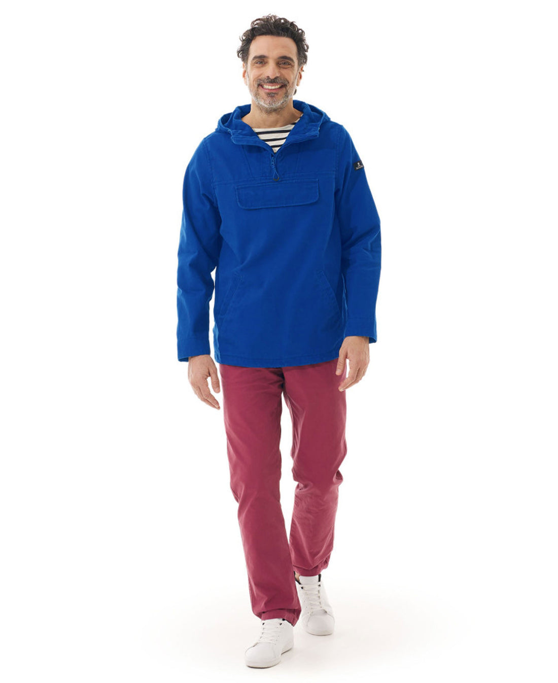 Larmor Hooded Fisherman Smock - Nautical