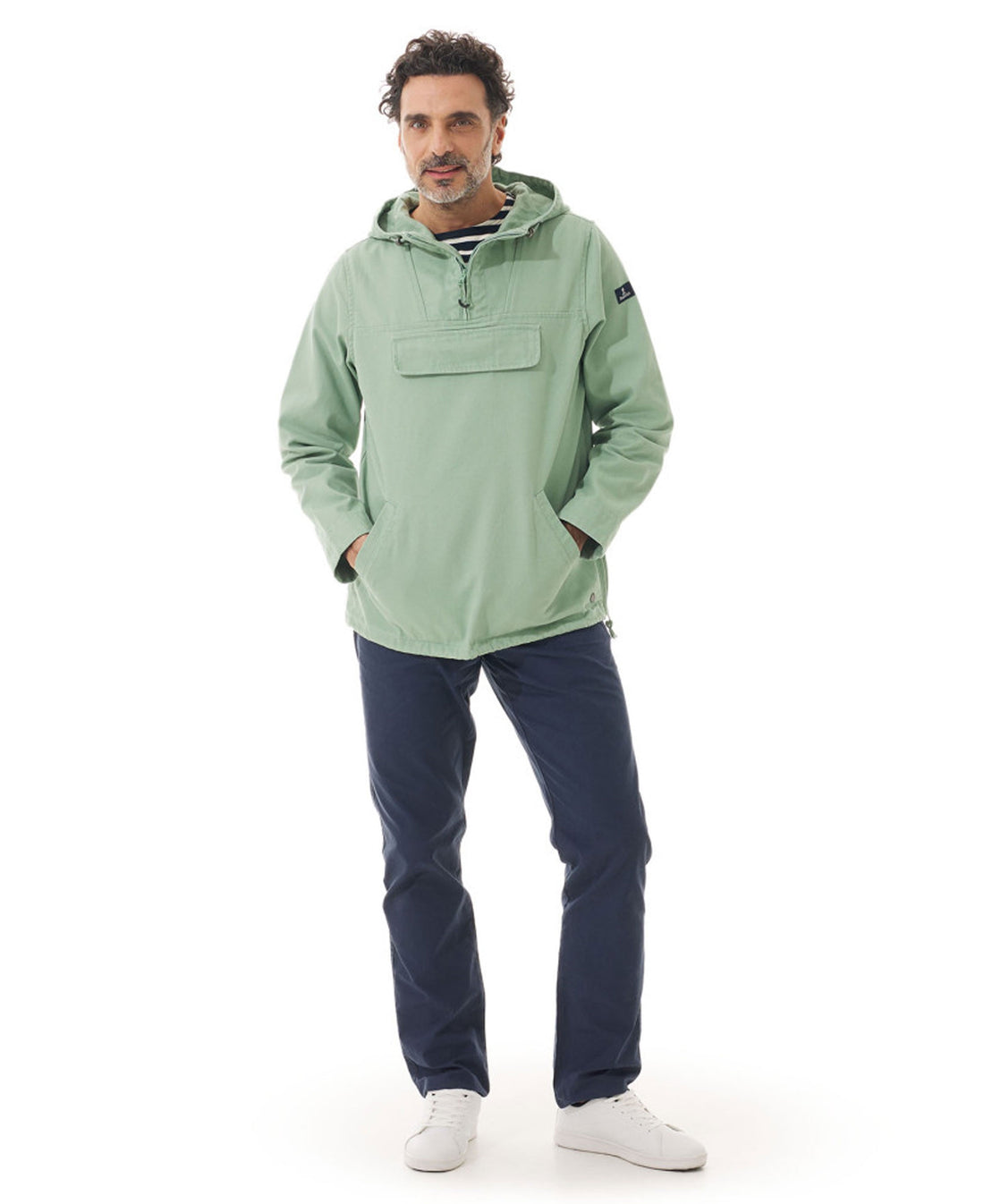 Larmor Hooded Fisherman Smock - Opale