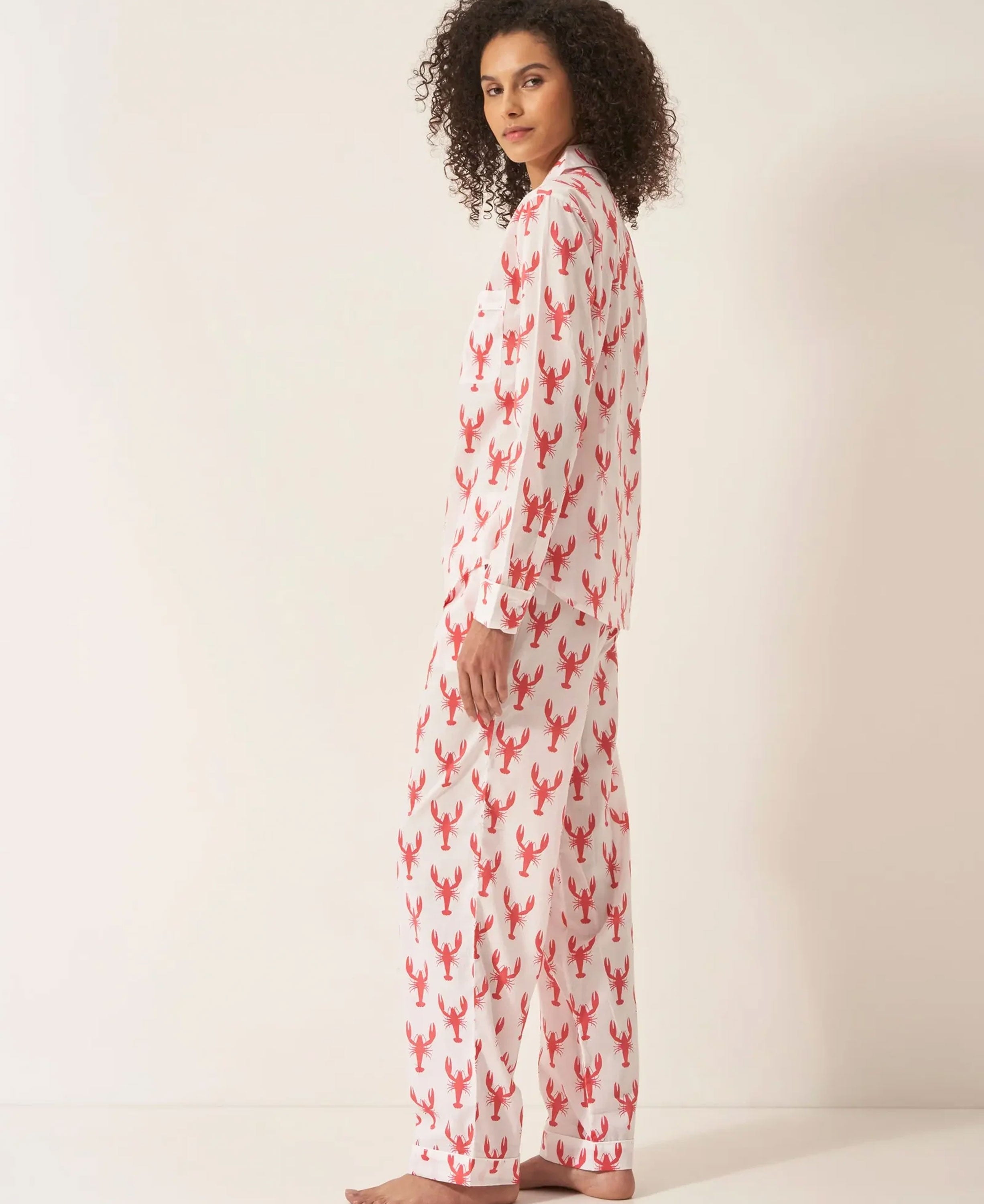 Pyjama Trouser Set - Red Lobsters