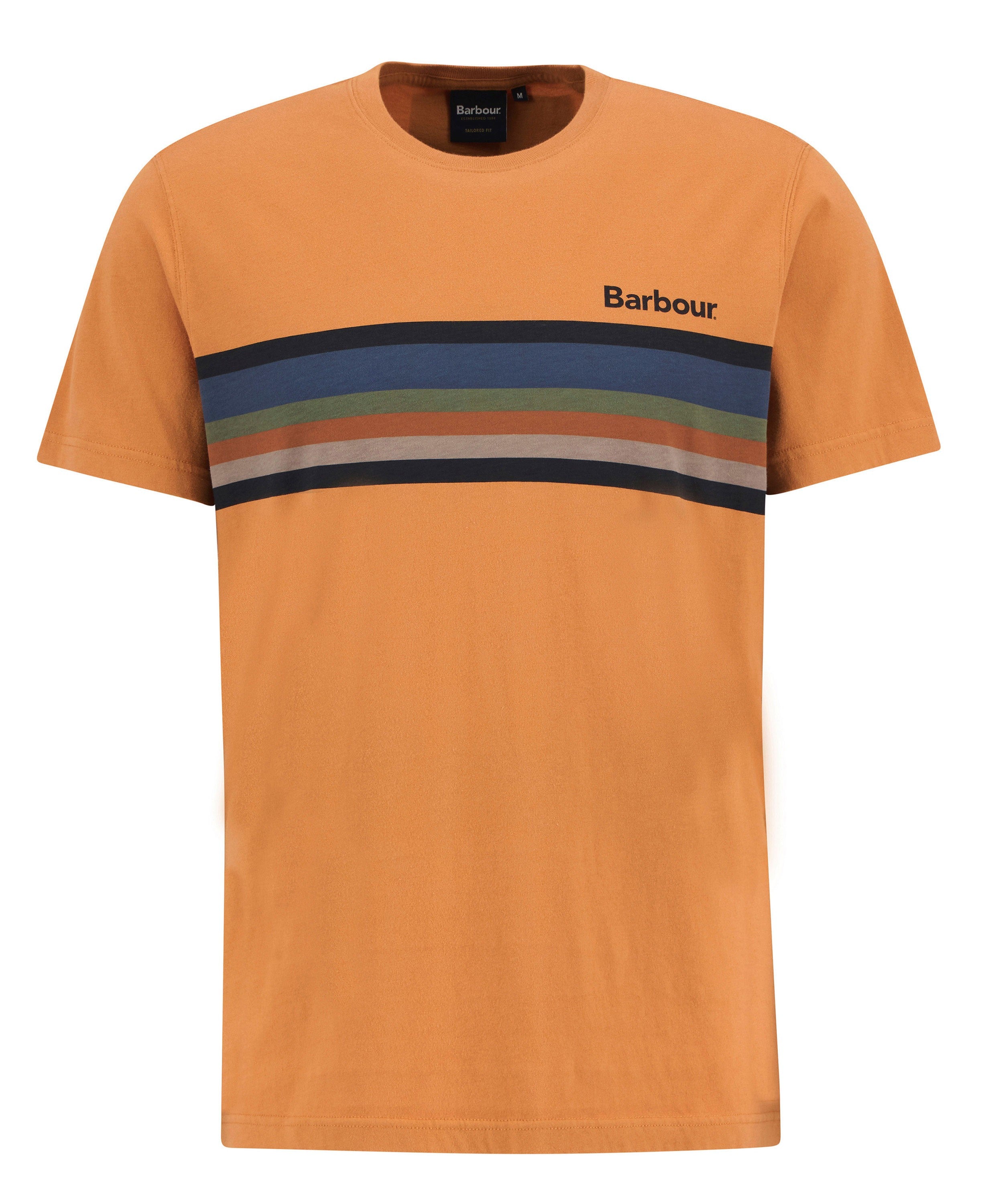 Newsham Printed Stripe T-Shirt - Sunset Haze