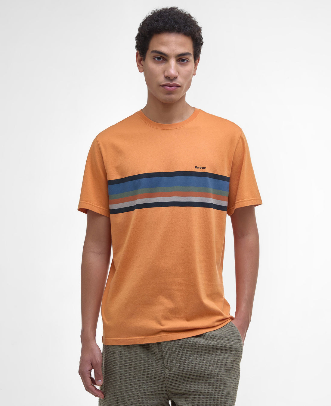 Newsham Printed Stripe T-Shirt - Sunset Haze