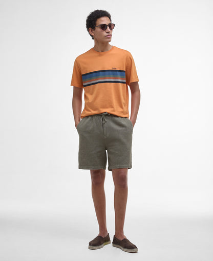 Newsham Printed Stripe T-Shirt - Sunset Haze