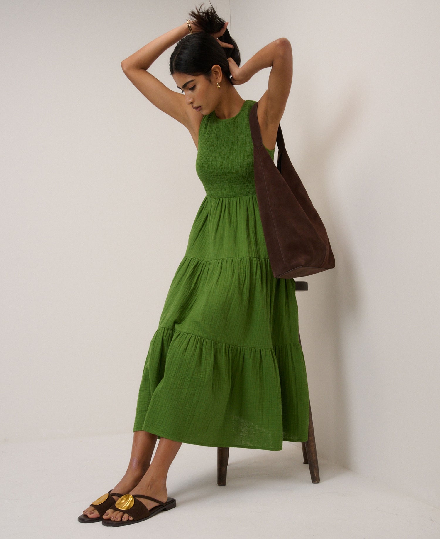 Charlie Midaxi Dress - Green