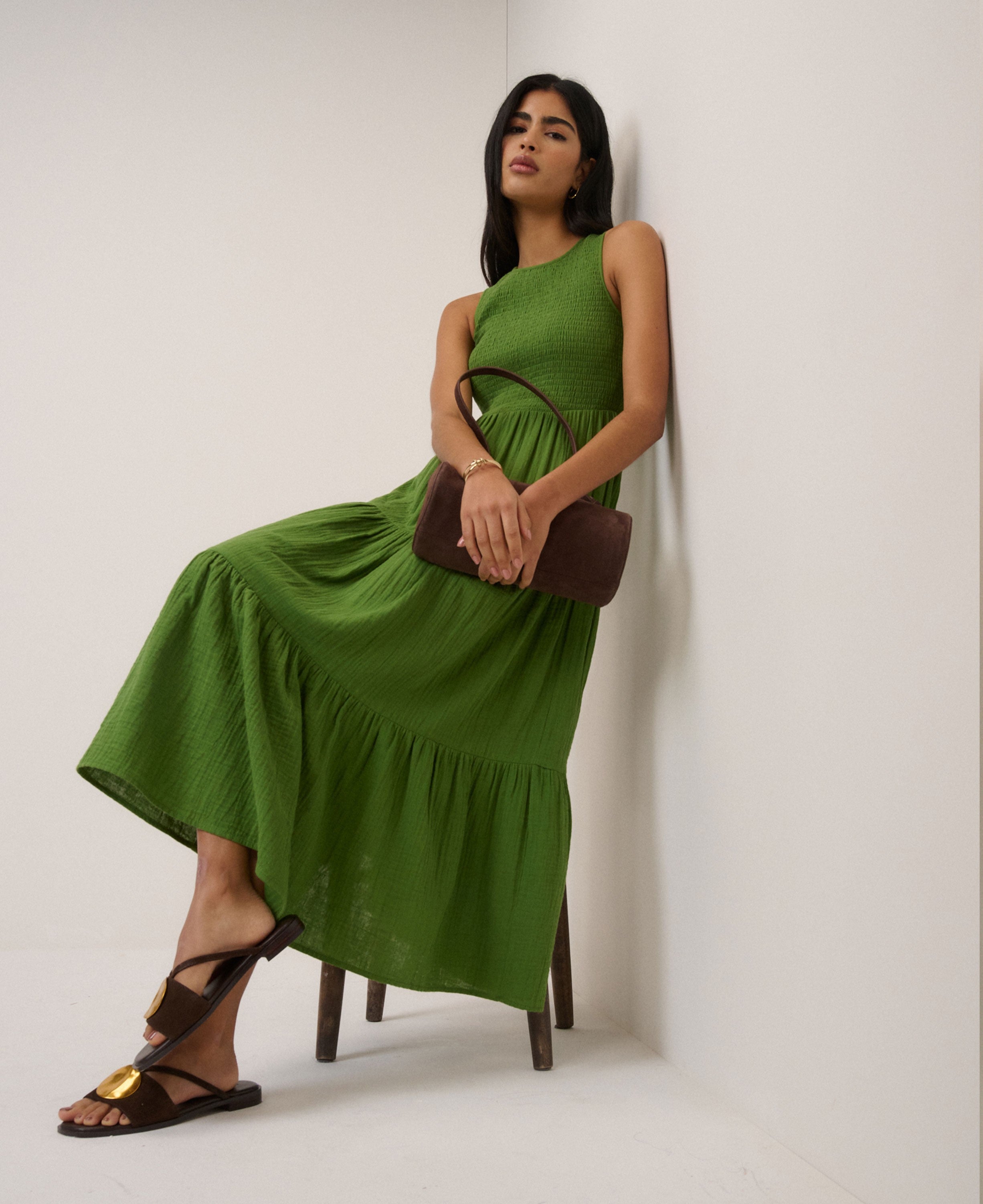 Charlie Midaxi Dress - Green