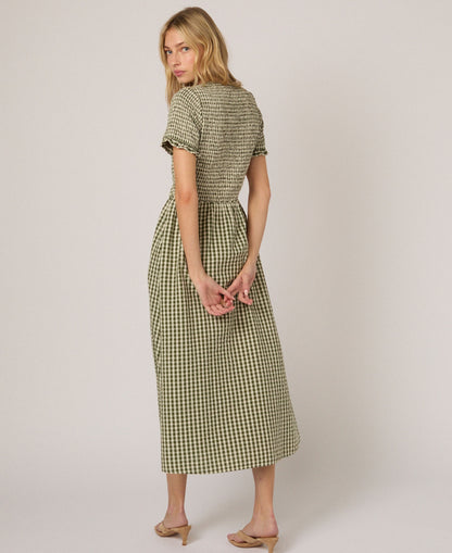 Eliza Midi Dress - Green