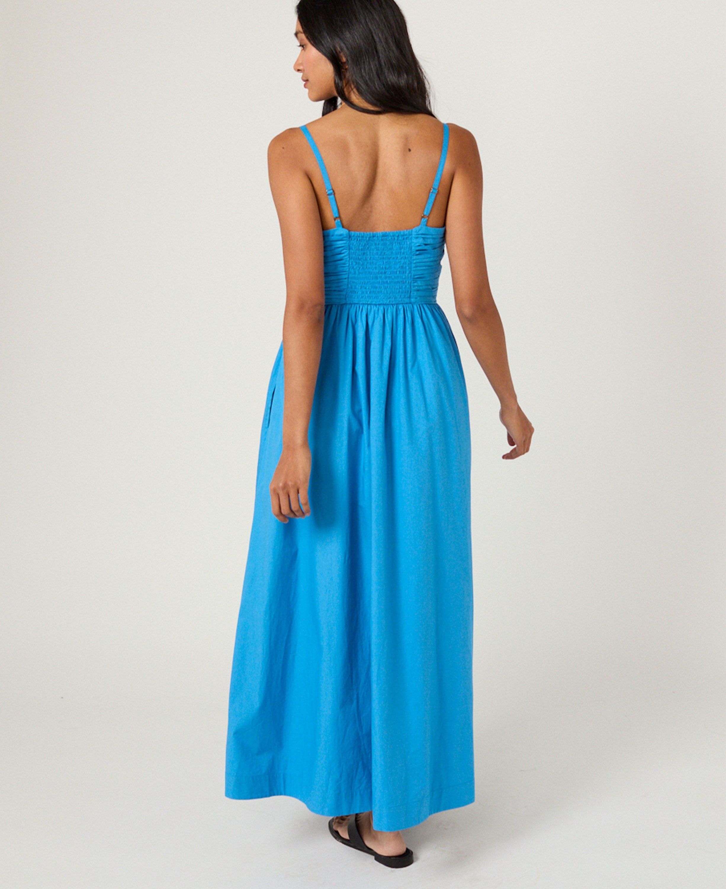 Paige Midi Dress - Blue