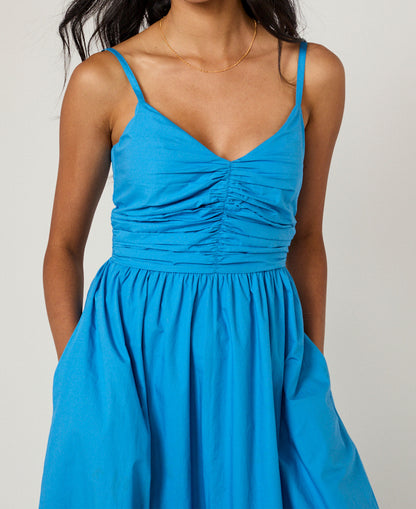 Paige Midi Dress - Blue