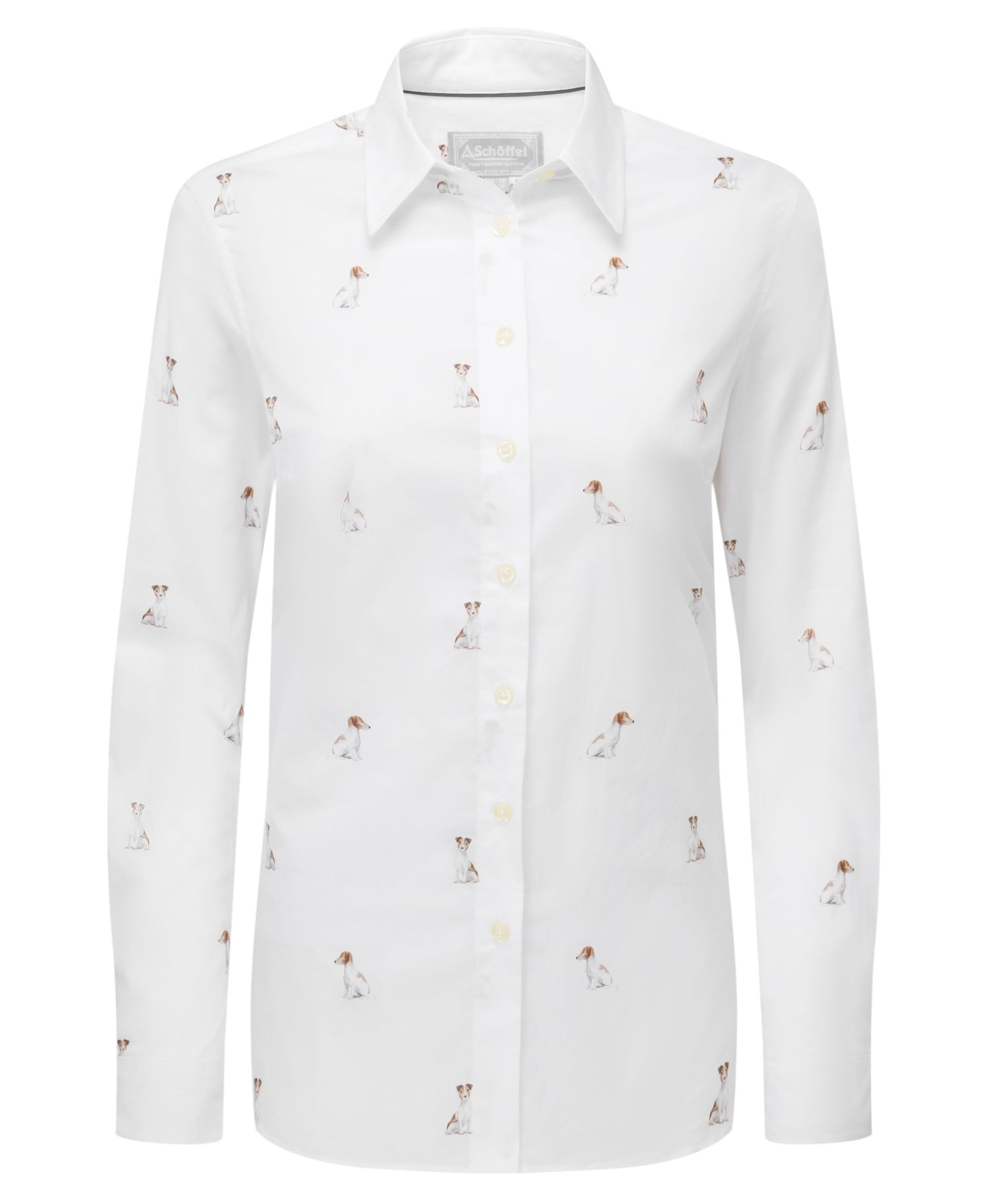 Norfolk Shirt - Jack Russel Print