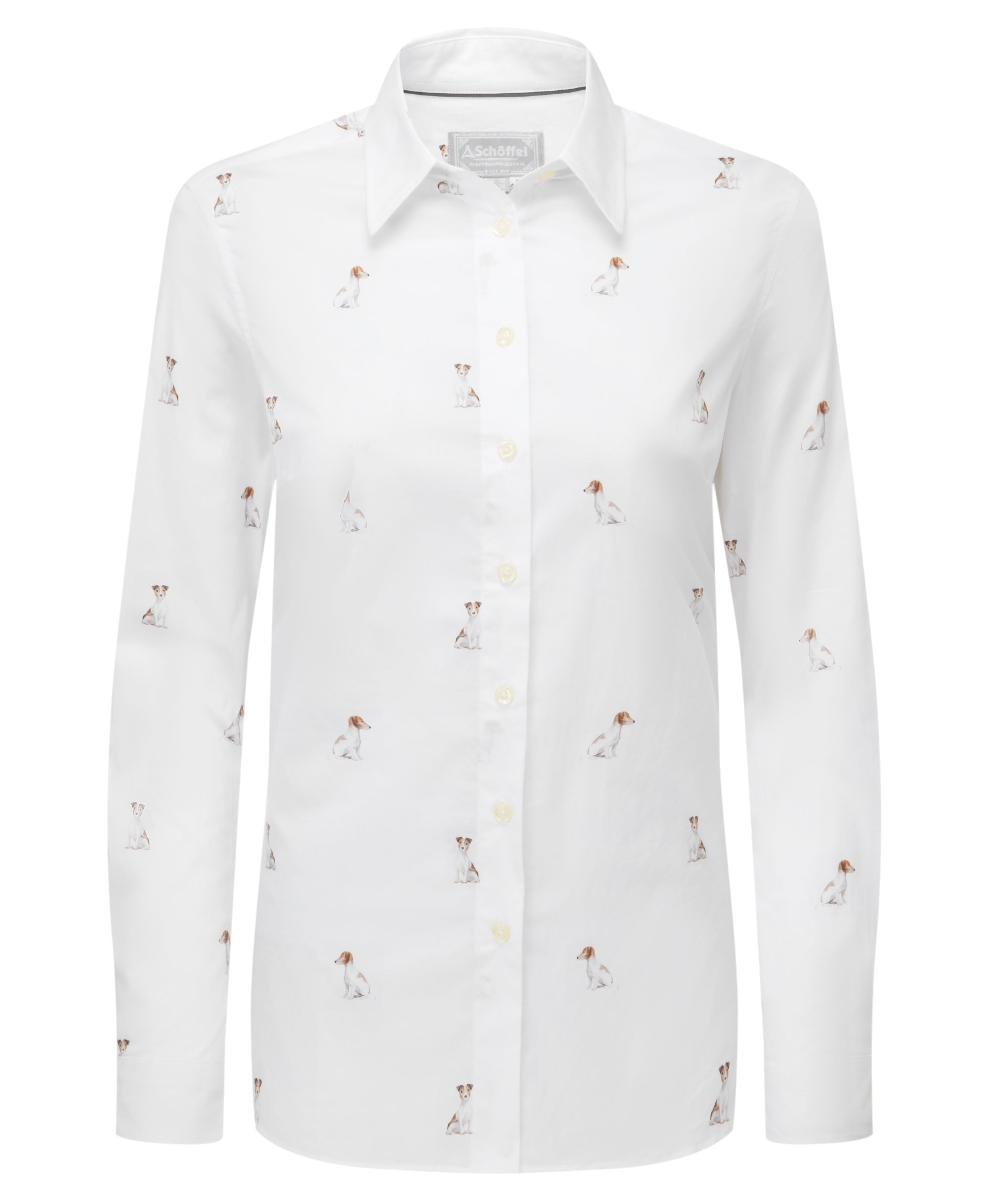 Norfolk Shirt - Jack Russel Print
