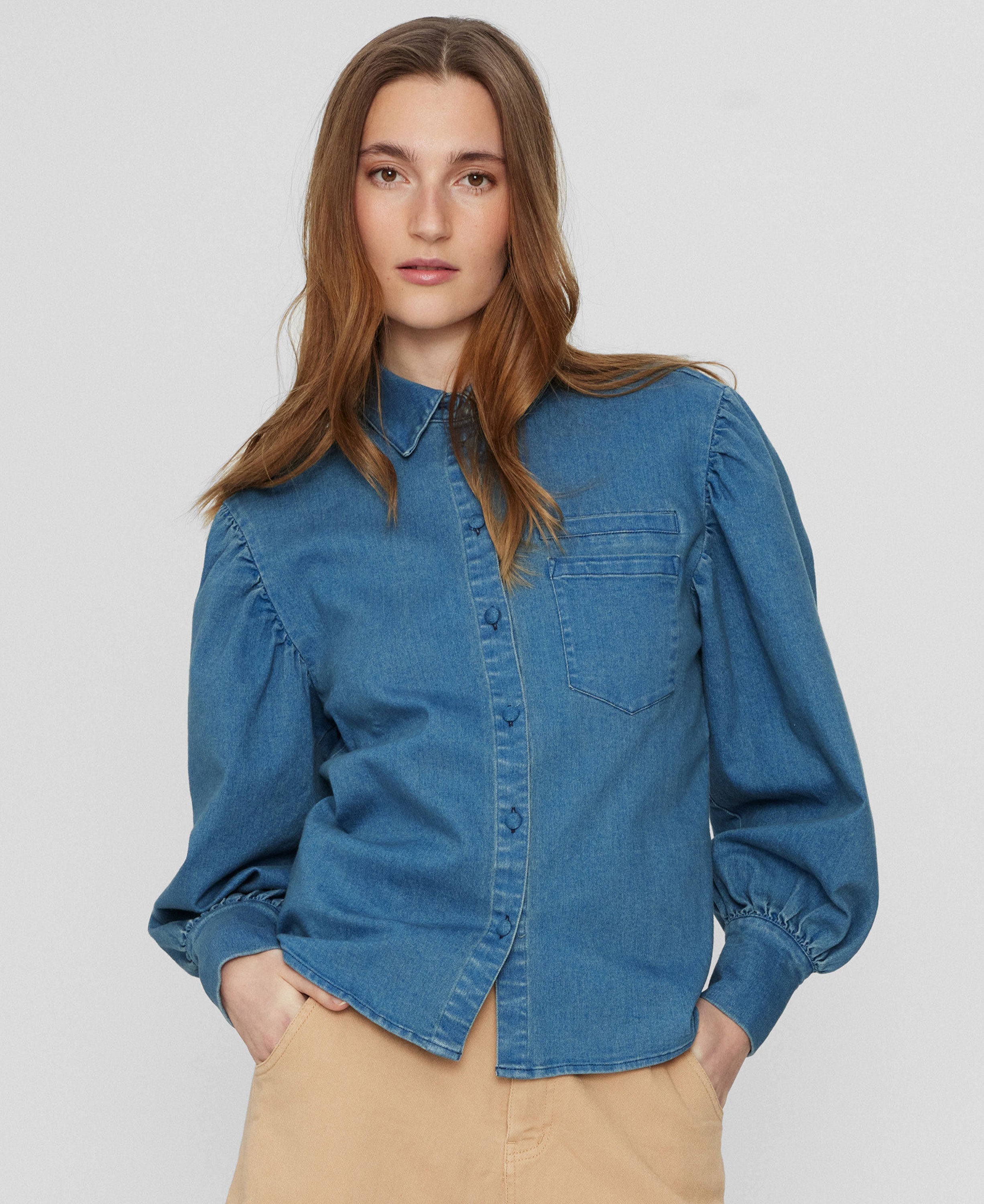 Nucharlise Shirt - Medium Blue Denim