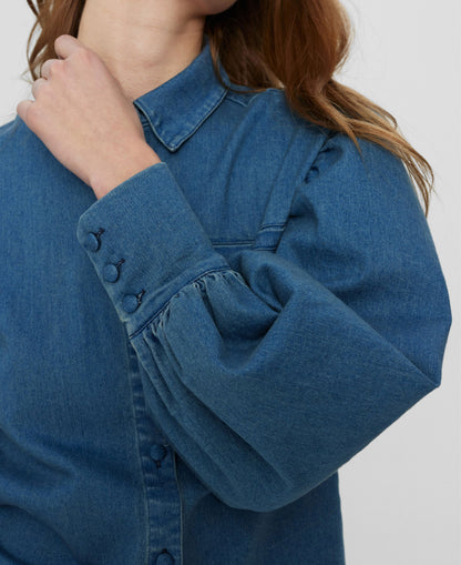 Nucharlise Shirt - Medium Blue Denim