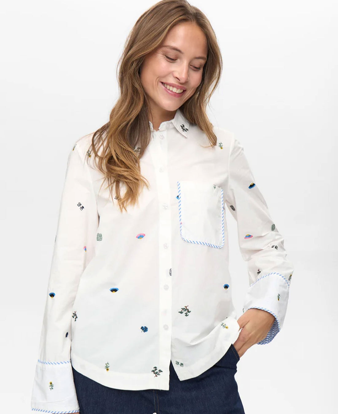 Nuchiro Boxy Shirt - Cloud Dancer