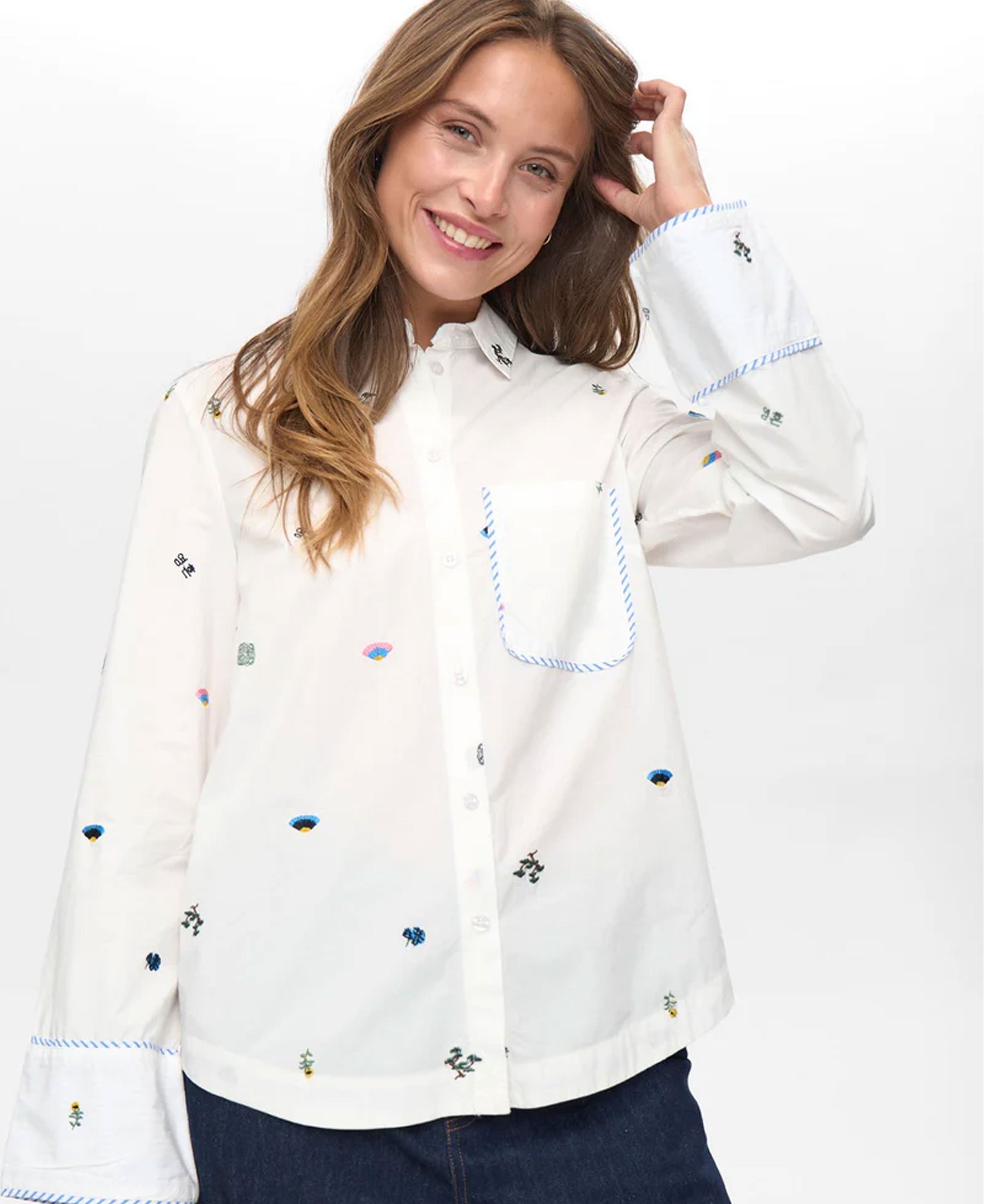 Nuchiro Boxy Shirt - Cloud Dancer
