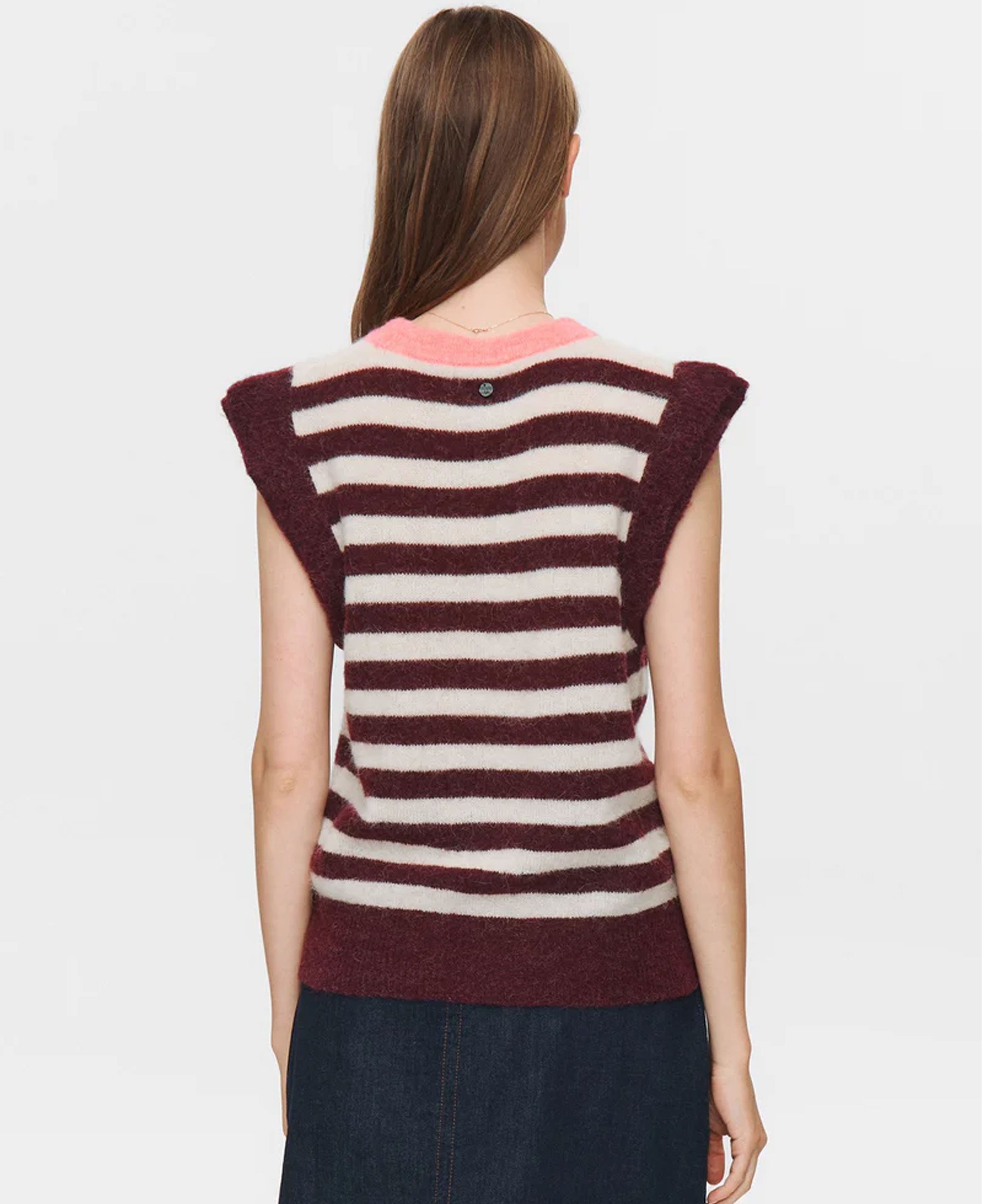 Nuciara Riette Stripe Vest - Winetasting
