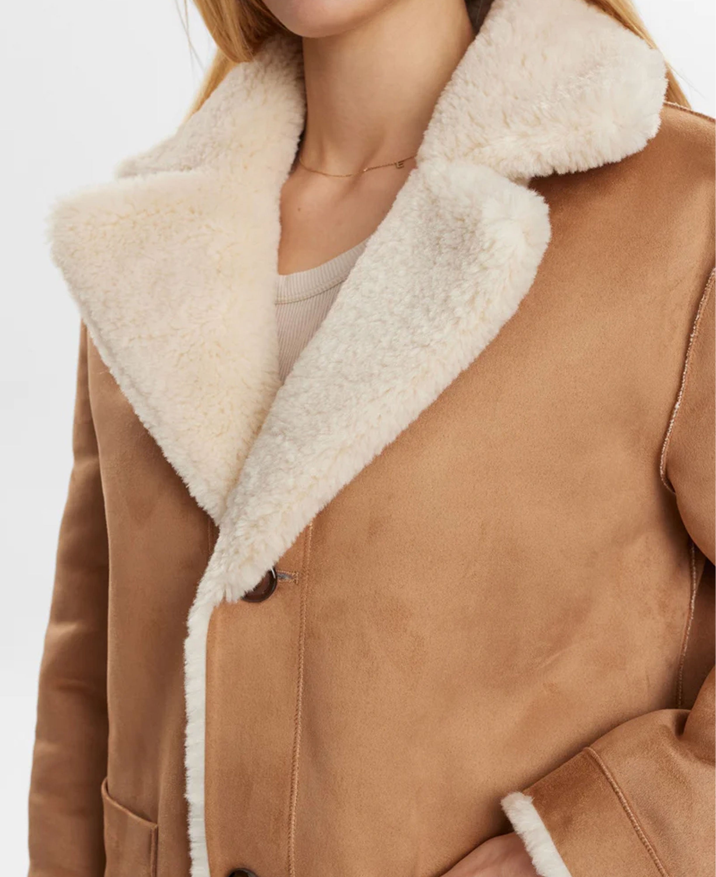 Nuelliot Reversible Coat - Cognac