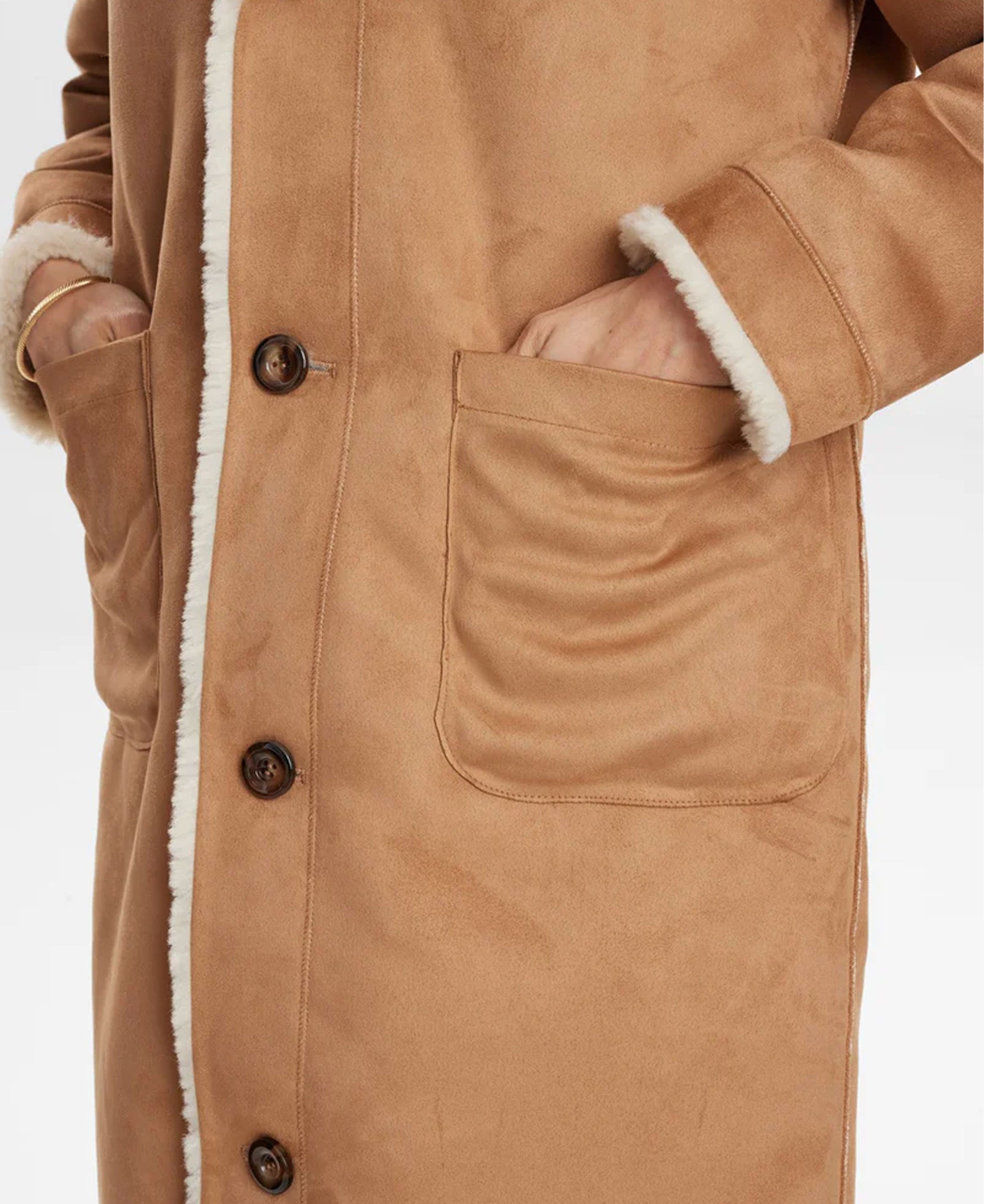 Nuelliot Reversible Coat - Cognac