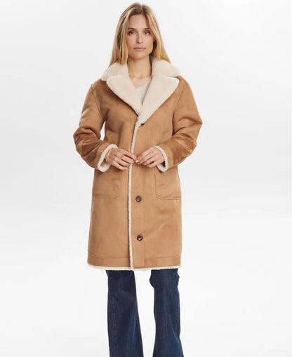 Nuelliot Reversible Coat - Cognac