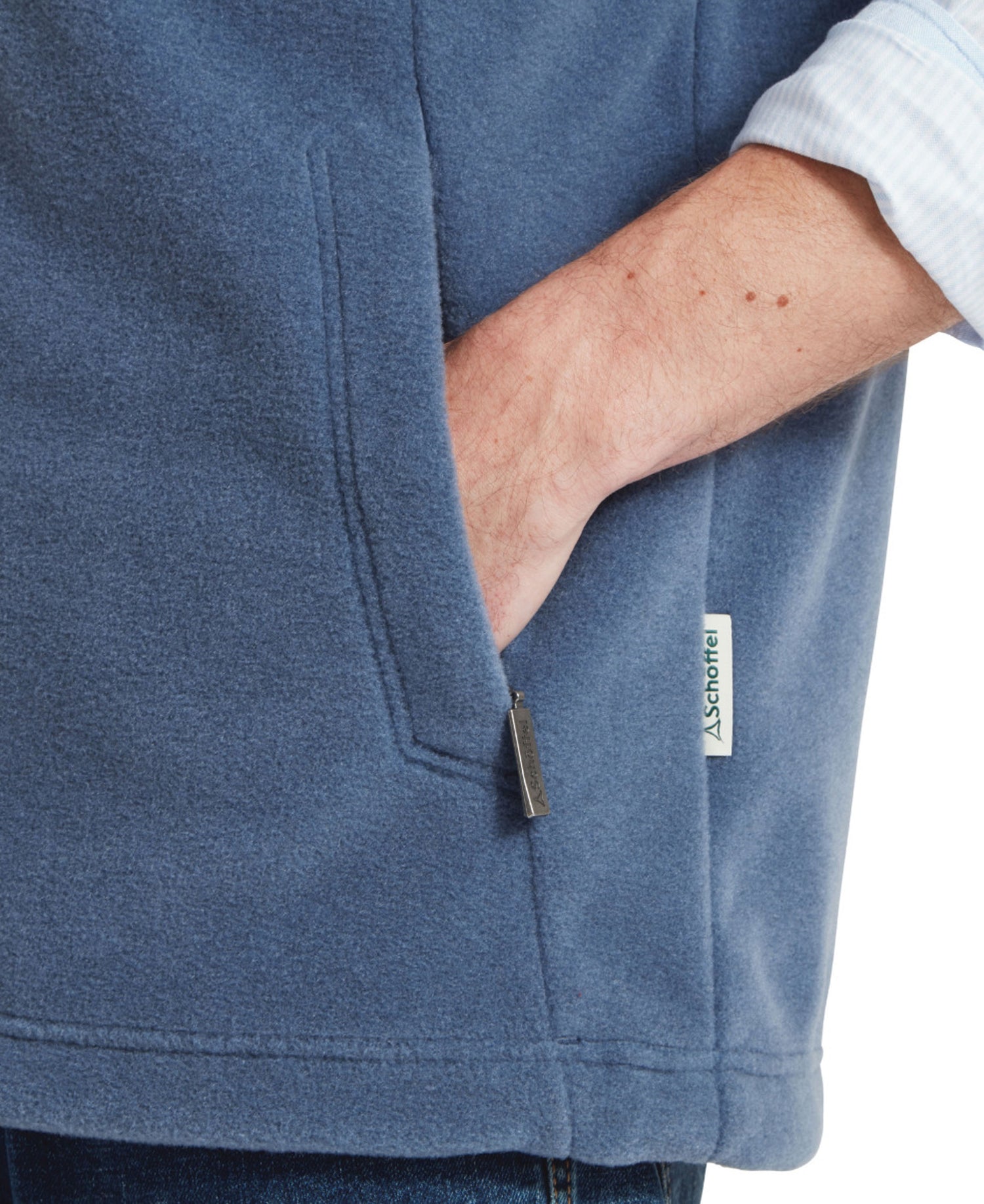 Oakham Fleece Gilet - Storm Blue
