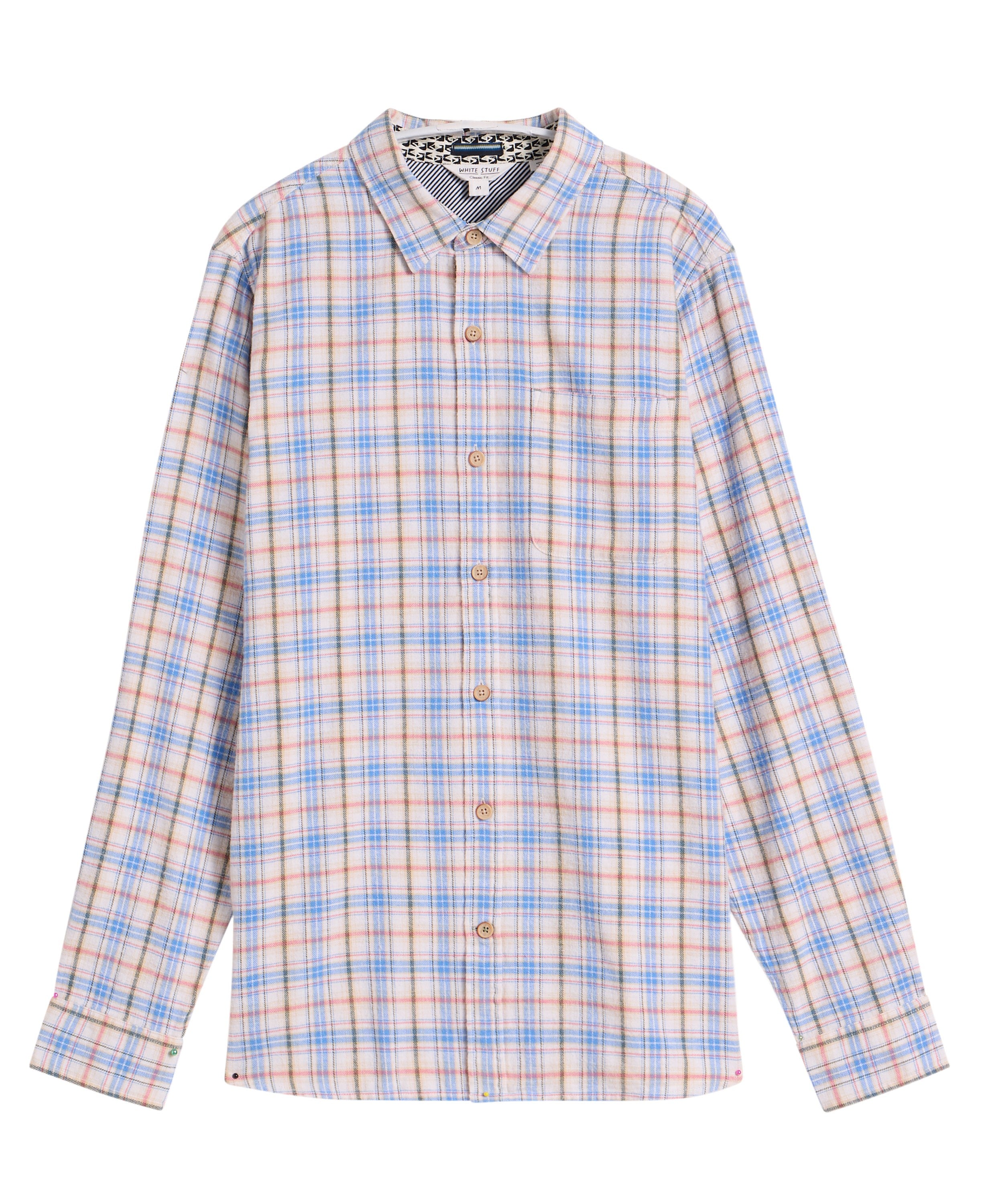 Oakham Multi Check Shirt - Natural Multi