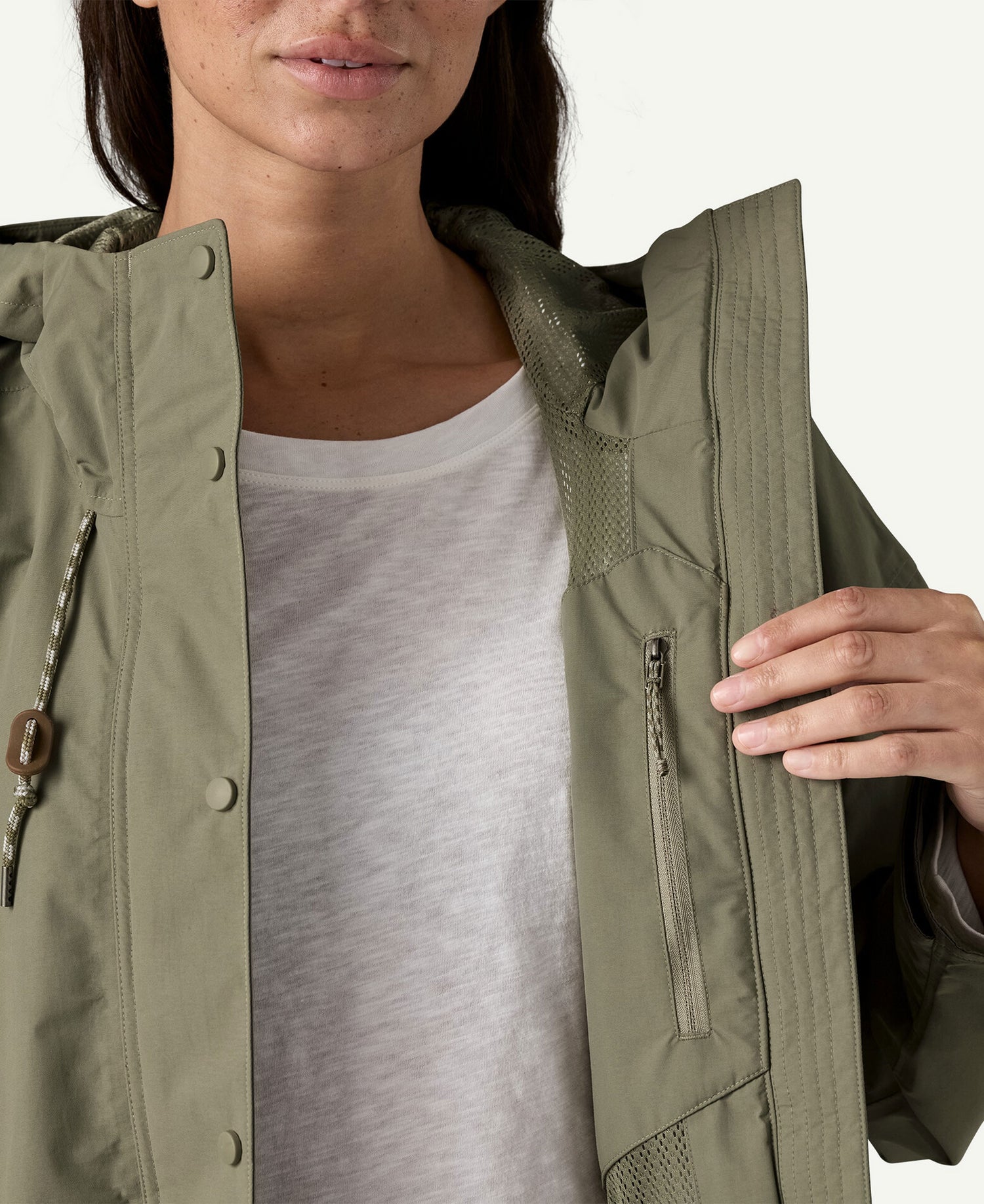 Outdoor Everyday Rain Jacket - River Rock Green