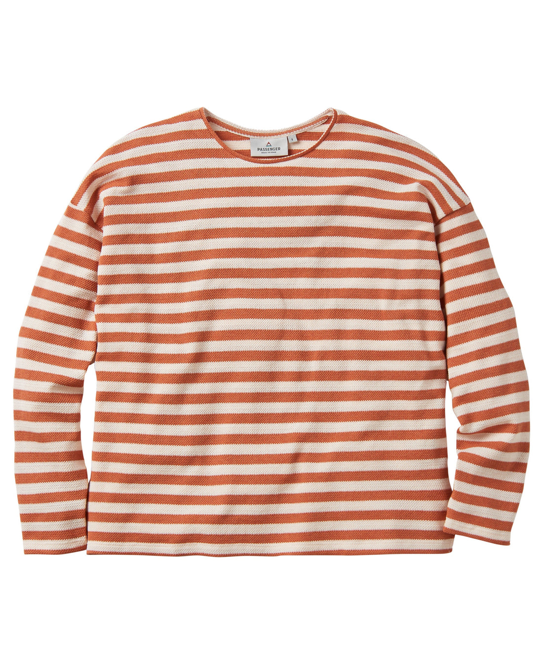 Panorama Striped Long Sleeve T-Shirt - Glazed Ginger