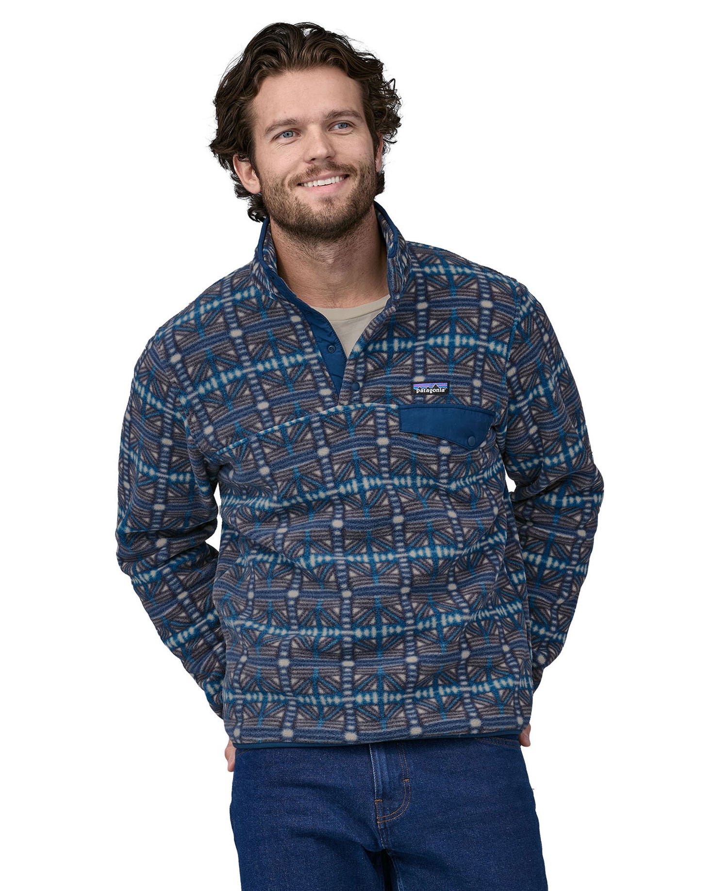 Lightweight Synchilla Snap-T Fleece Pullover - Snow Beam: Dark Natural