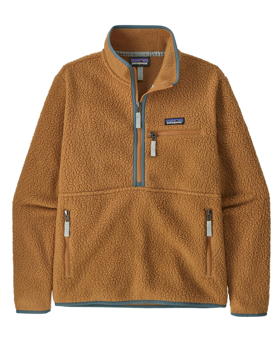 Retro Pile Marsupial Fleece - Nest Brown/Nouveau Green