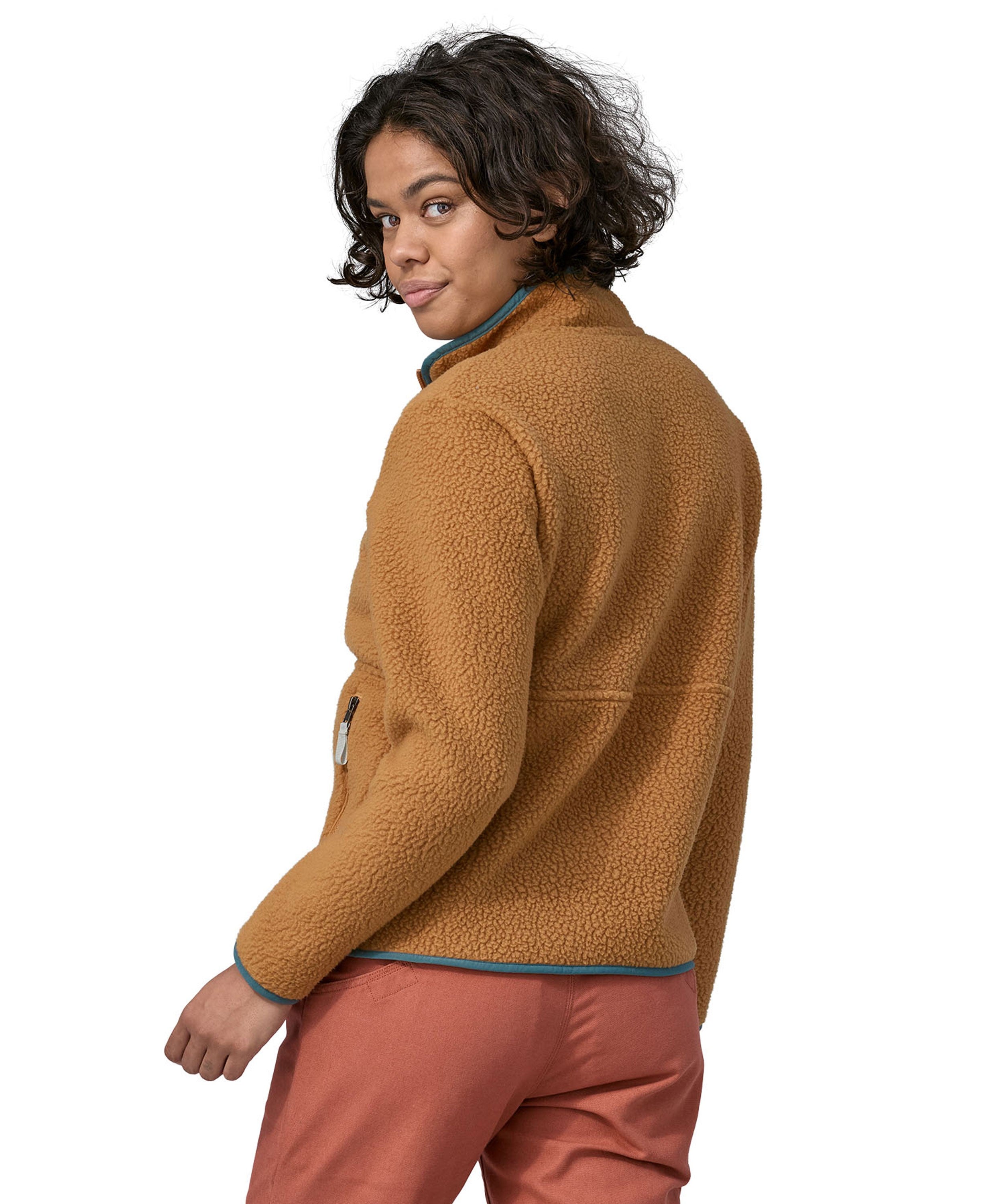 Retro Pile Marsupial Fleece - Nest Brown/Nouveau Green