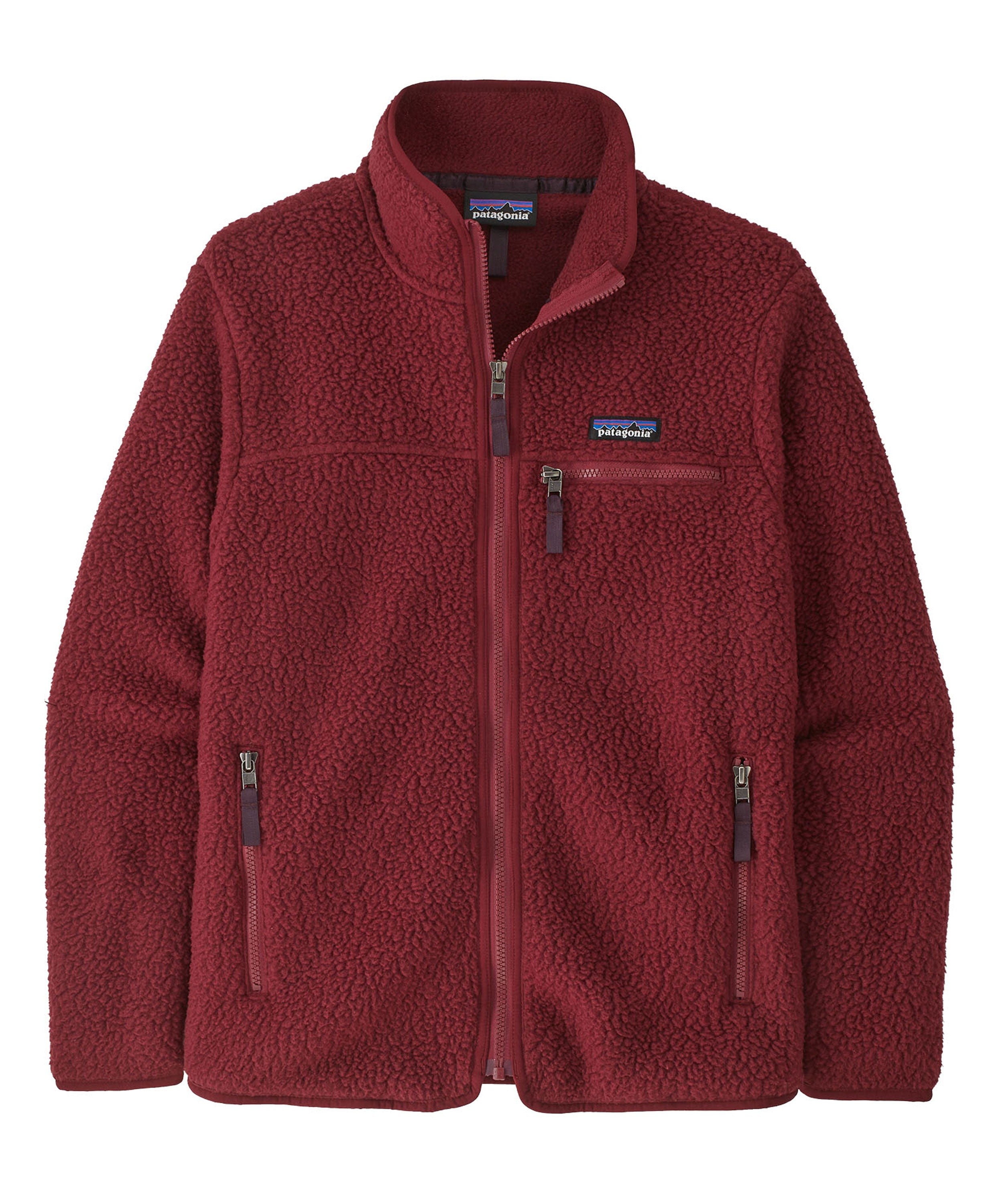 Retro Pile Fleece Jacket - Carmine Red