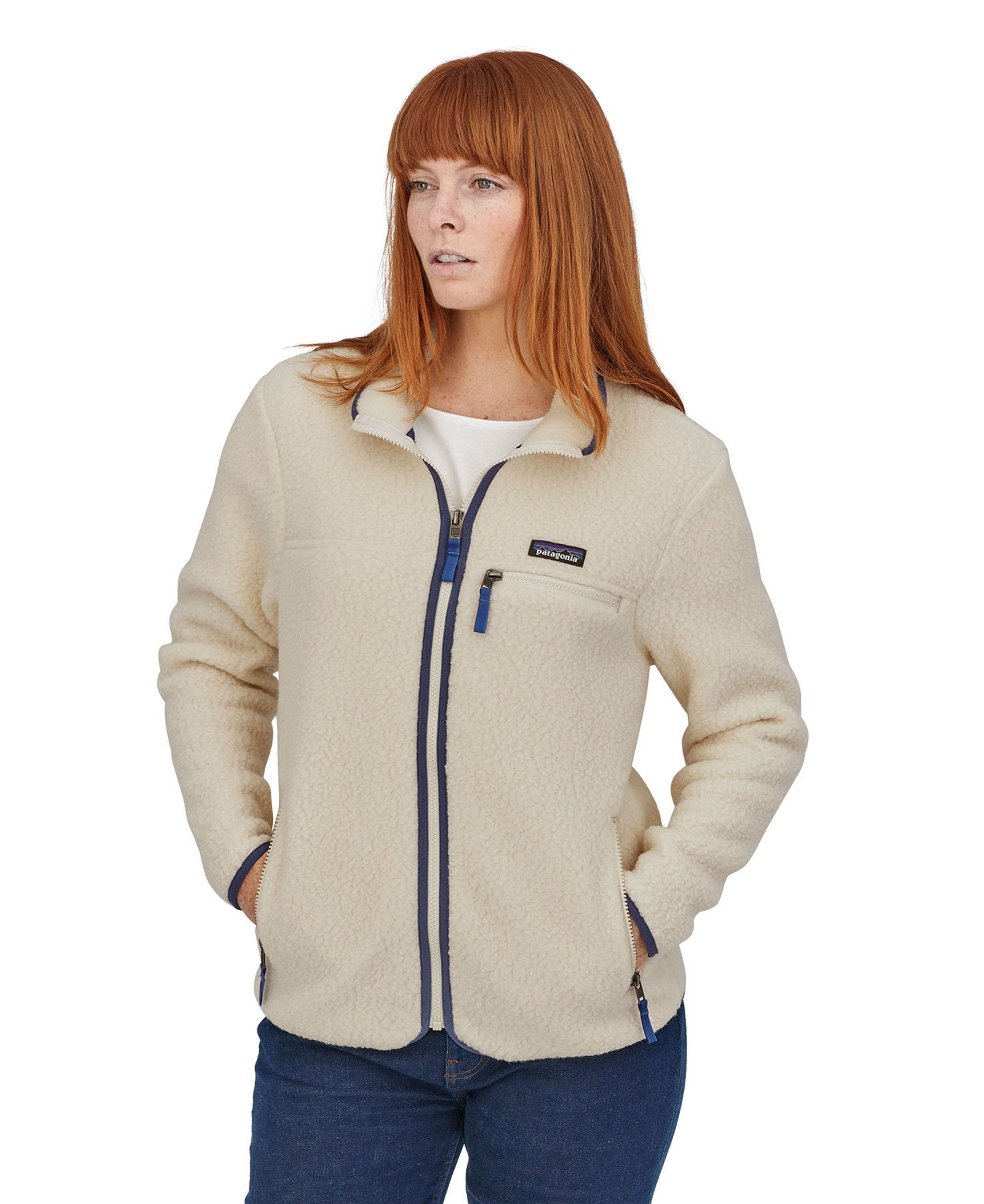 Retro Pile Fleece Jacket - Natural