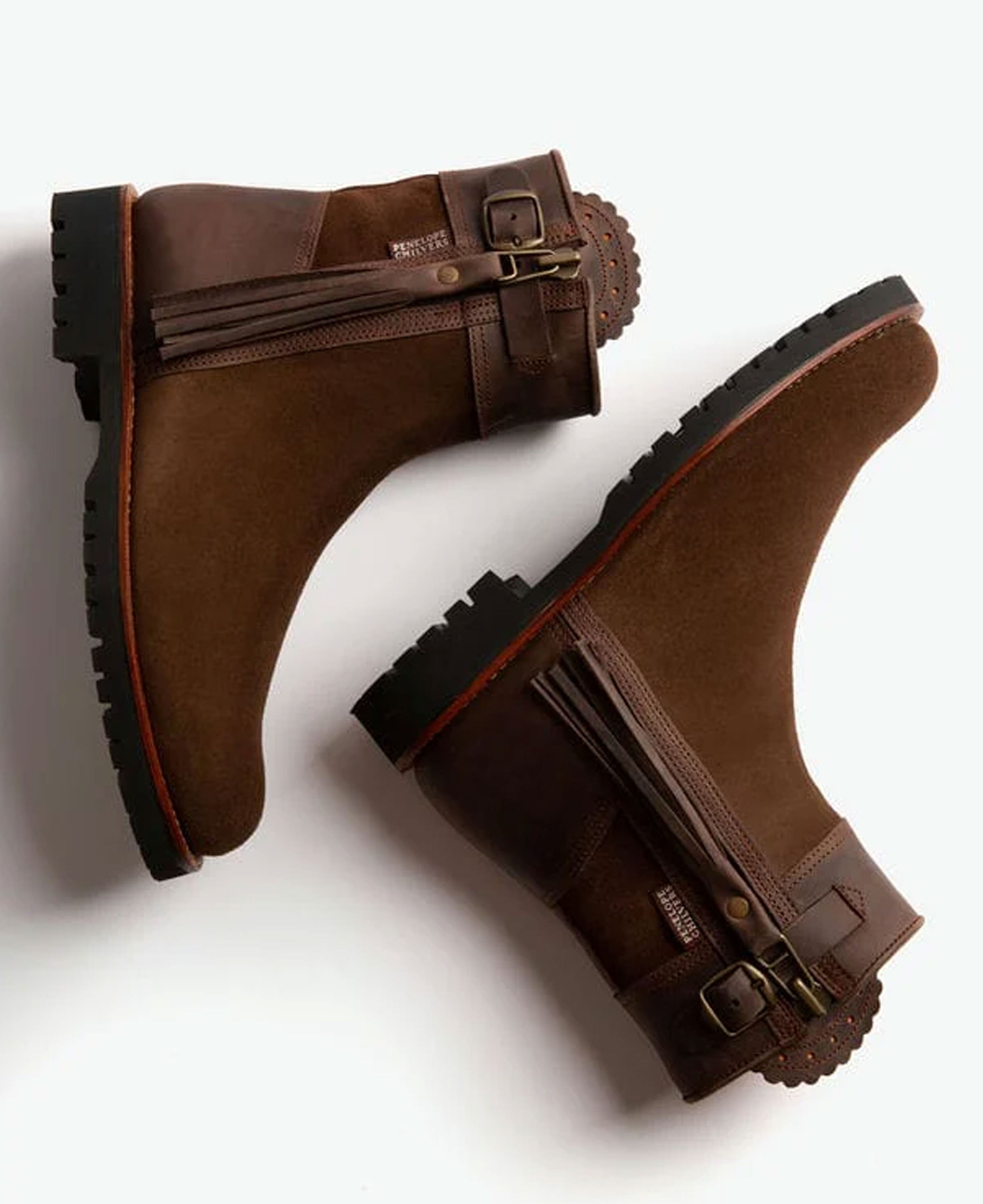 Inclement Cropped Tassel Boot - Dark Oak