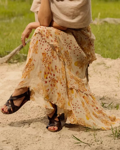 Buttercup Leather Sandal - Bitter Chocolate