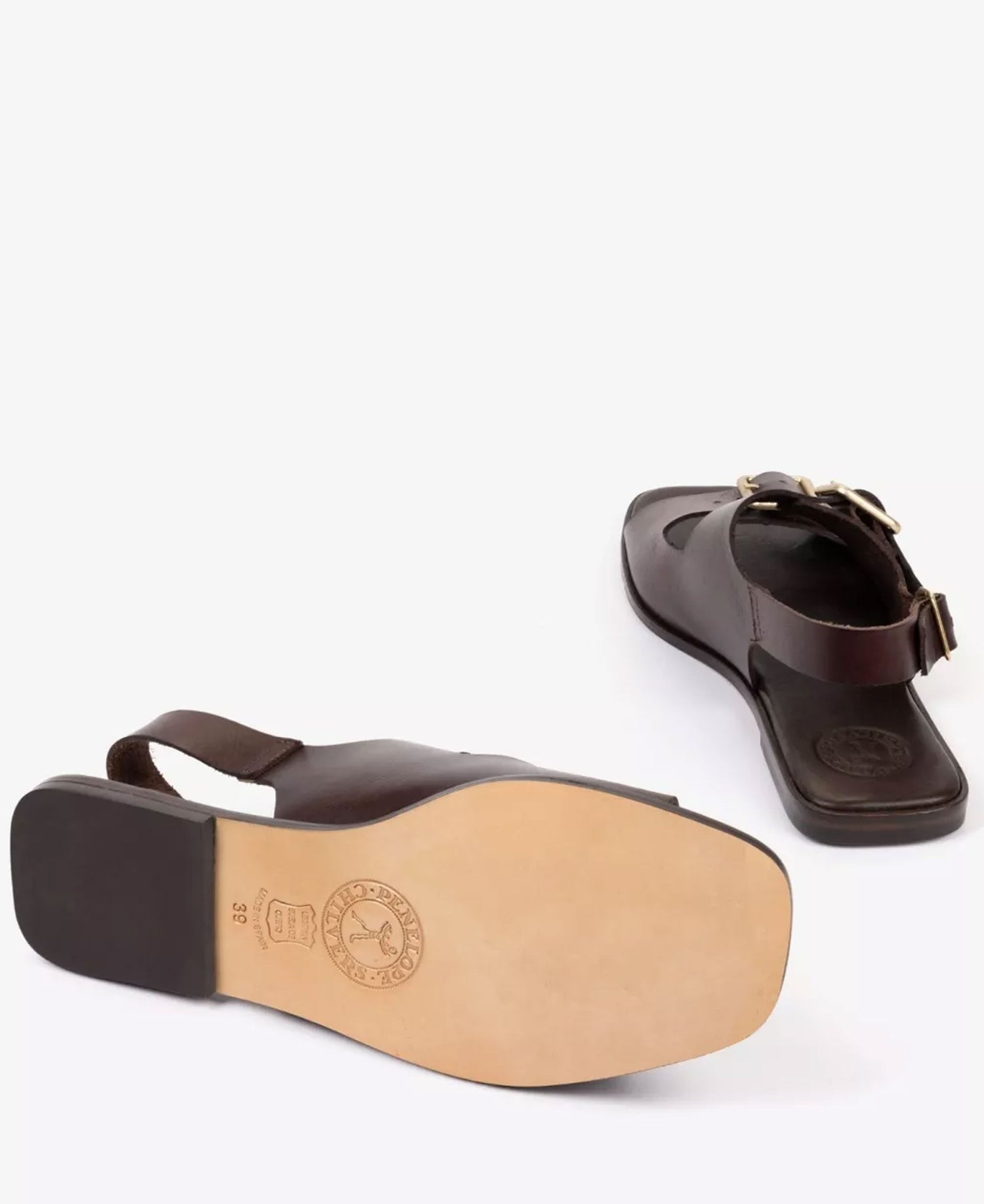Portobello Leather Sandal - Bitter Chocolate