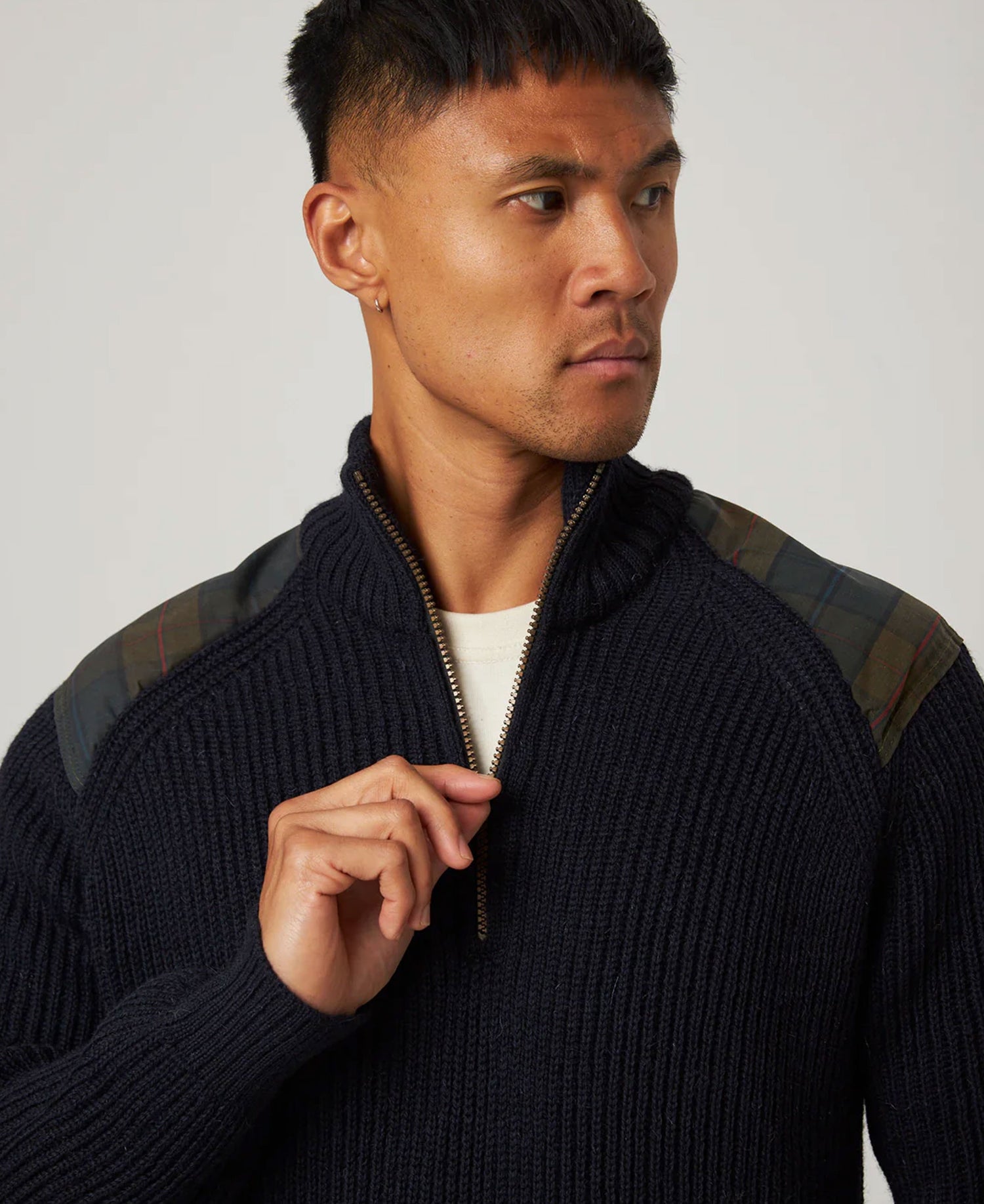 Bexley Quarter Zip Jumper - Navy