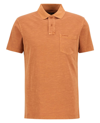 Pigment Dye Slub Polo Shirt - Sunset Haze