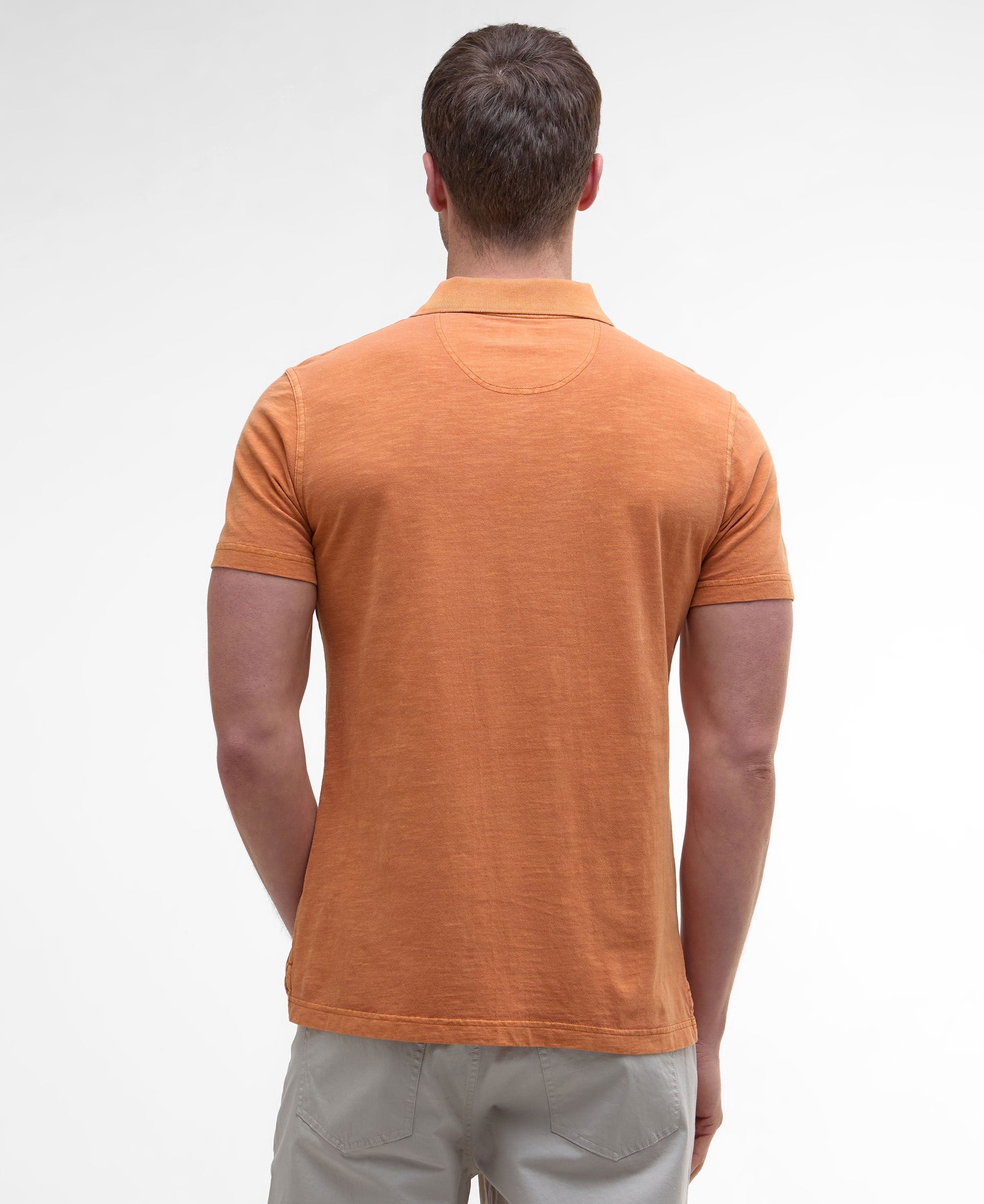 Pigment Dye Slub Polo Shirt - Sunset Haze