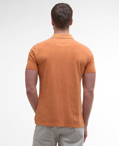 Pigment Dye Slub Polo Shirt - Sunset Haze
