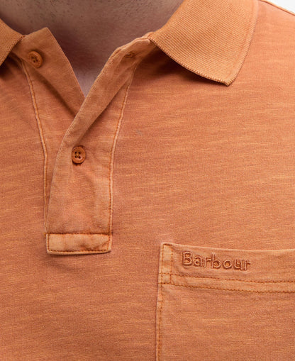 Pigment Dye Slub Polo Shirt - Sunset Haze