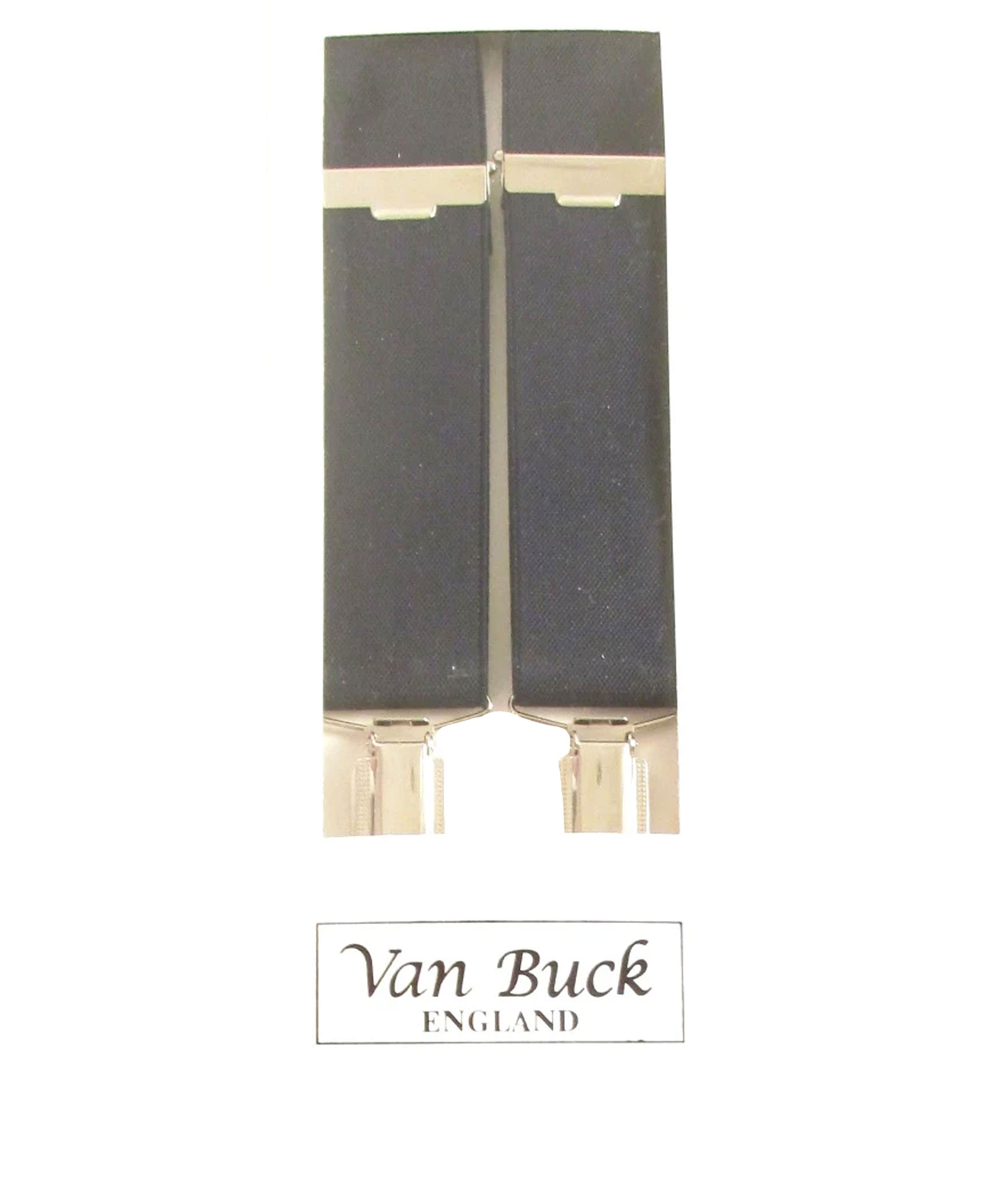 Plain Clip Braces - Navy