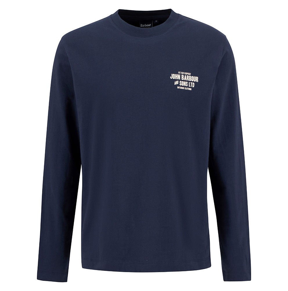 Pointer Long Sleeve Graphic T-Shirt - Navy
