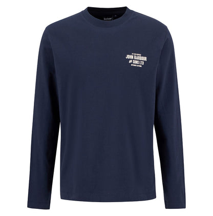 Pointer Long Sleeve Graphic T-Shirt - Navy