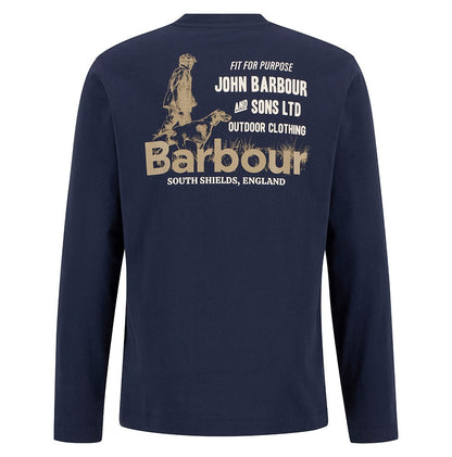 Pointer Long Sleeve Graphic T-Shirt - Navy