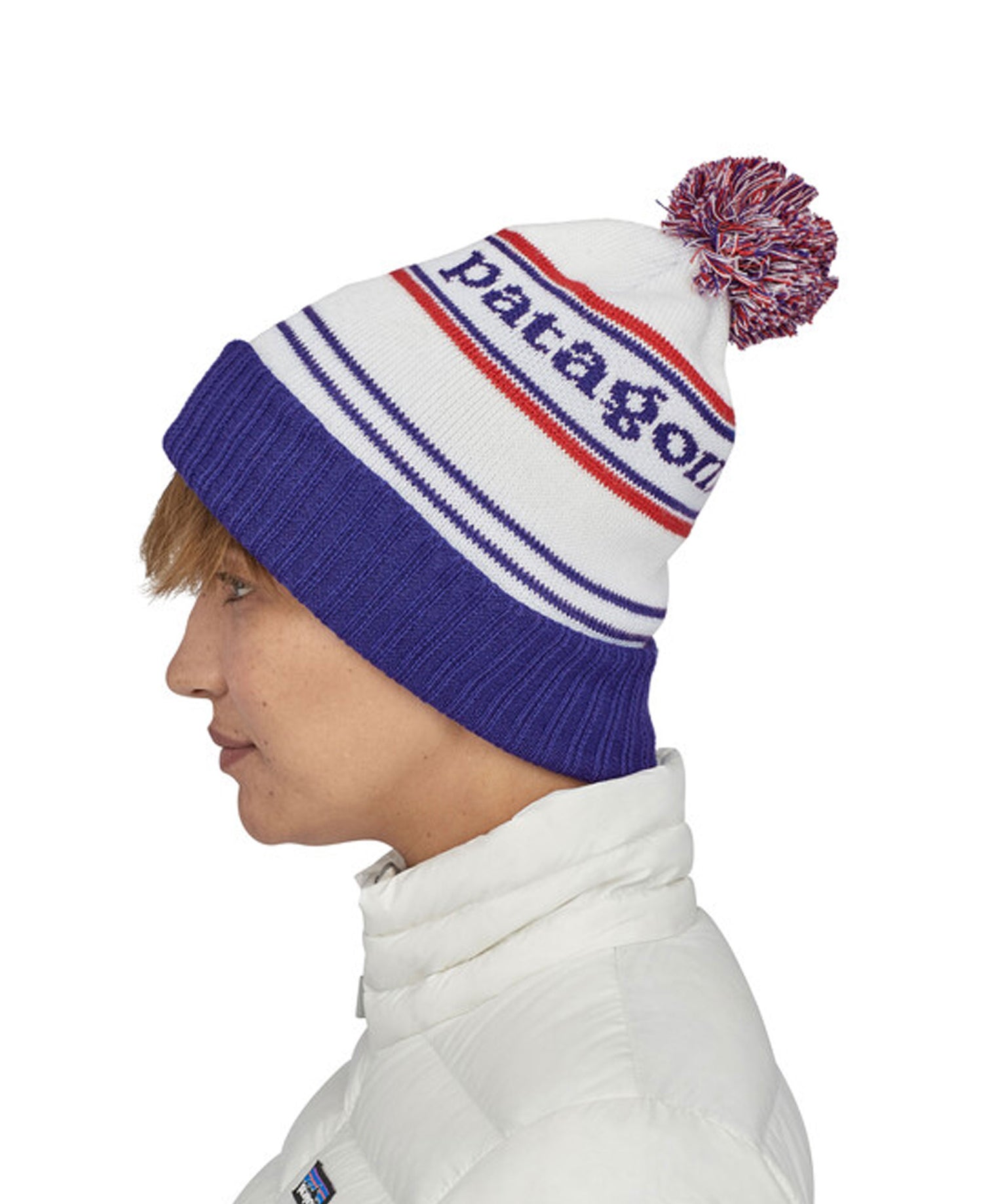 Powder Town Beanie - Park Stripe: Viking Blue