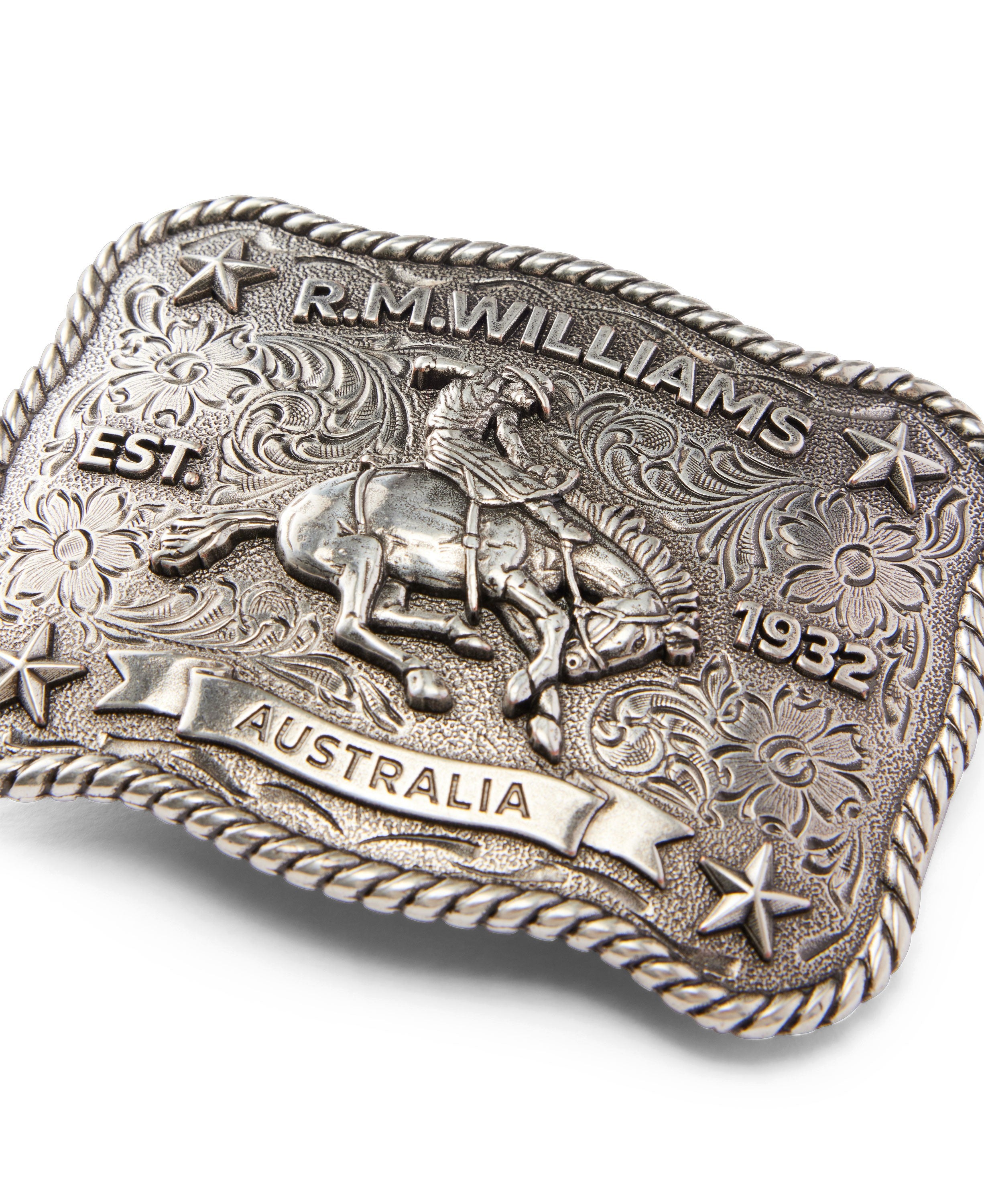 Cloudbuster Trophy Buckle - Antique Silver