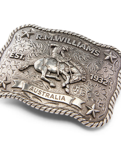 Cloudbuster Trophy Buckle - Antique Silver