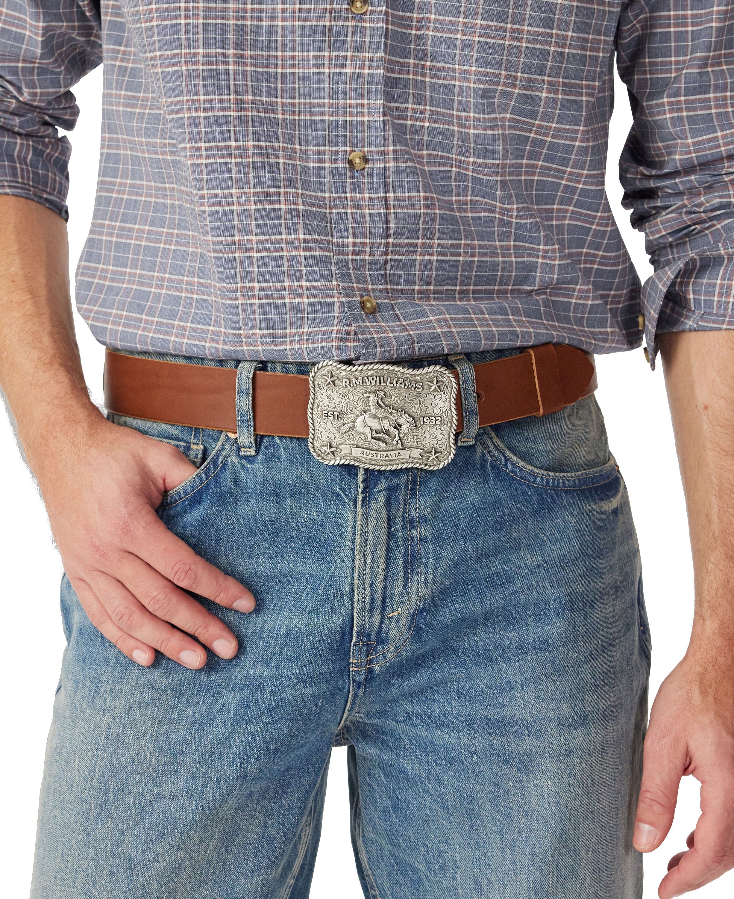 Cloudbuster Trophy Buckle - Antique Silver