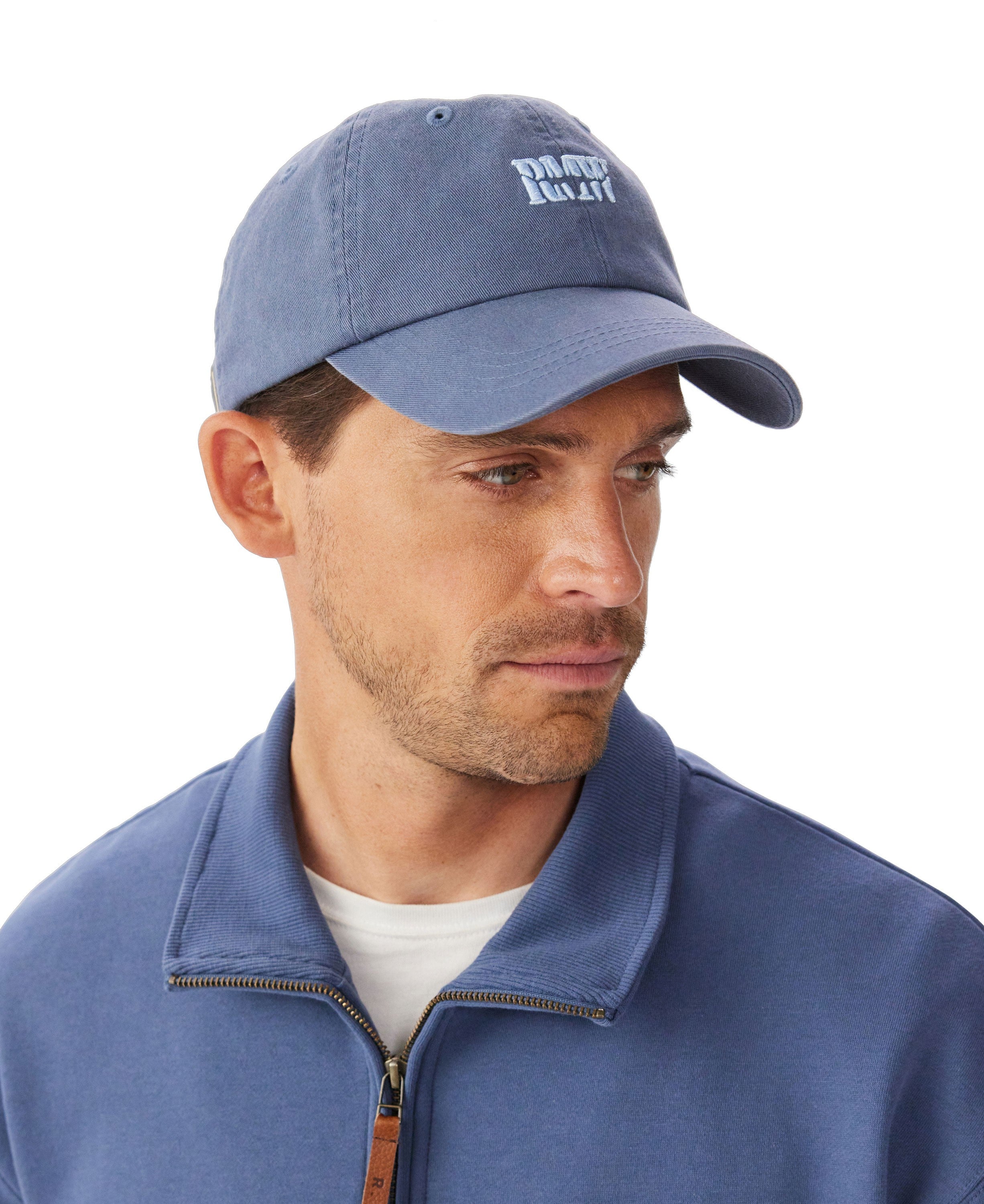 Branded Twill Cap - Blue